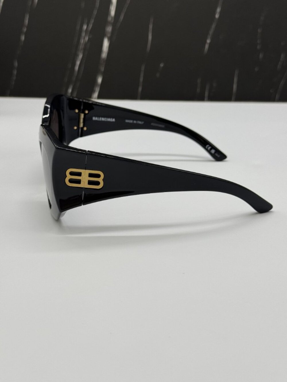 NEW BALENCIAGA BB0256S 001 BLACK BUTTERFLY WOMEN SUNGLASSES BALENCIAGA EYEWEAR - Picture 8 of 12